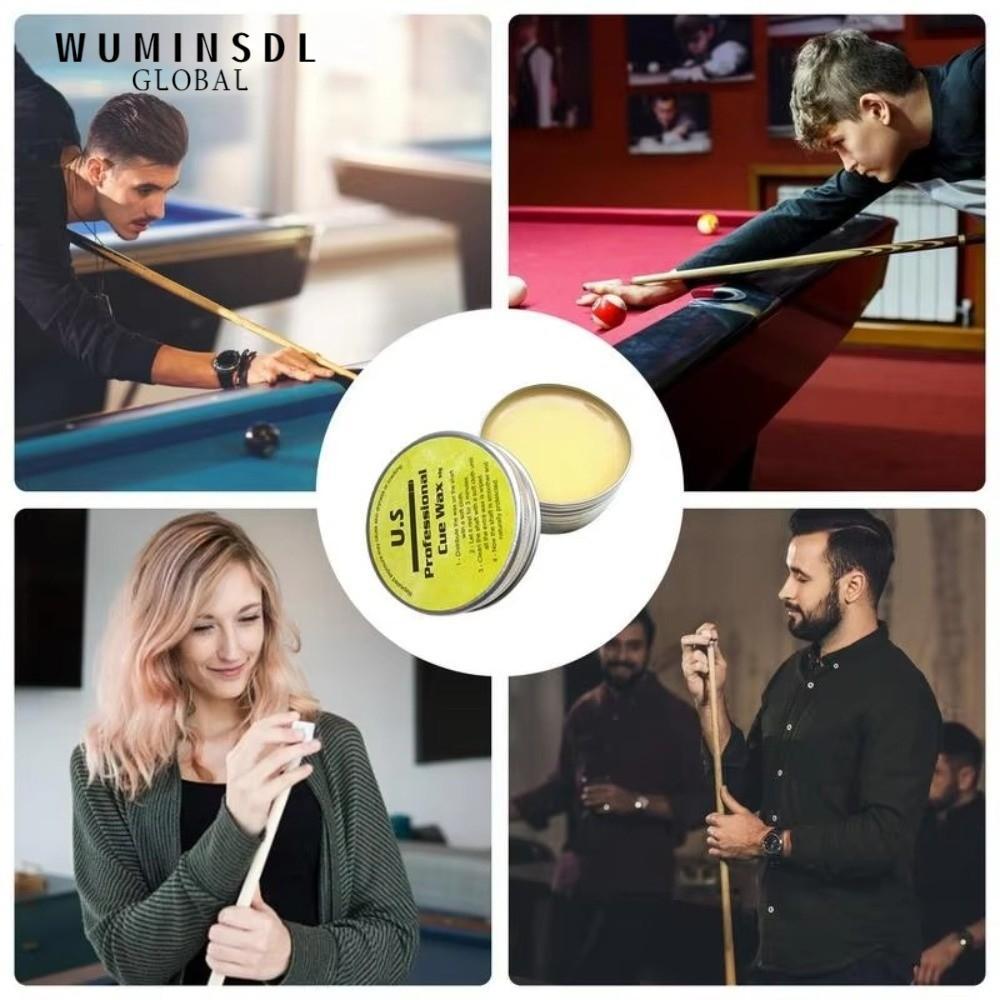 WUMINSDL Pool Cue Shaft Wax, Công thức cụ thể bằng gỗ Sáp Cue bể bơi mượt, Chất tẩy rửa trục Cue Sti