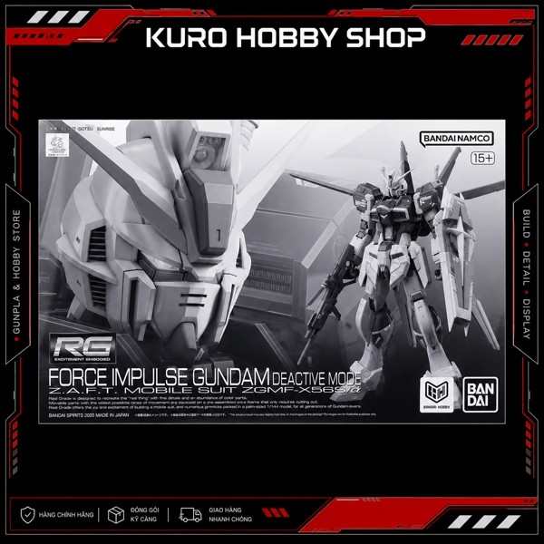 [P-Bandai] RG 1/144 Force Impulse Gundam [Deactive Mode] - Mô Hình Lắp Ráp Bandai