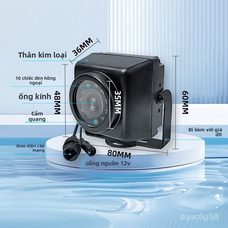 Camera giám sát hồng ngoại 8MP sắc nét hỗ trợ POE chống nước trong nhà ngoài trời