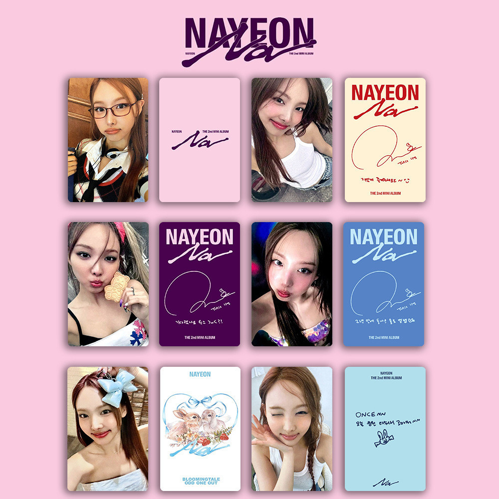 NAYEON Hàng Hóa Photocard ABCD Lin NAYEON SOLO Album NA Thẻ Ngẫu Nhiên Hai Lần Thẻ Mặt