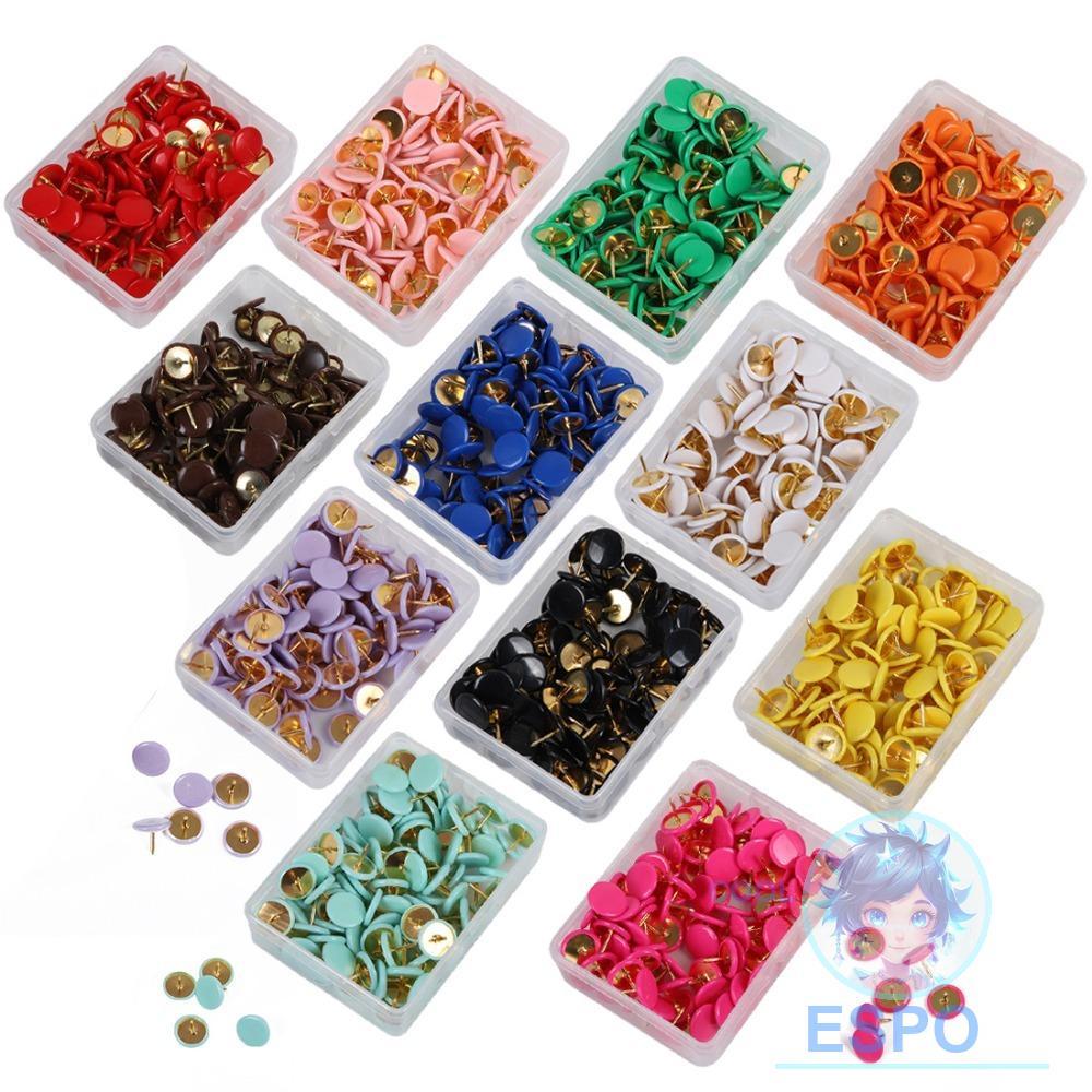 ESPO 100 Cái Tacks, Tacks Point Bulletin Vẽ Chân đẩy tròn, Bảng thông báo Thumb Đầu tròn Cork Board 