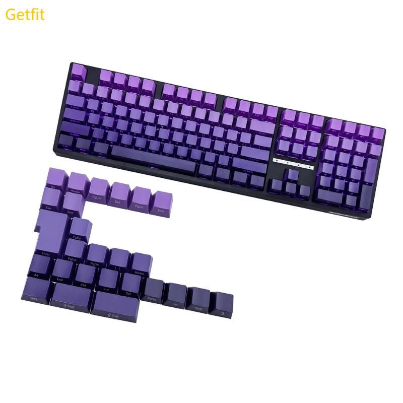 GETF 134Key Purplee Gradients Keycap Keycap Chiều cao chính hãng Side Print Keycap cho 60 80 61 64 6