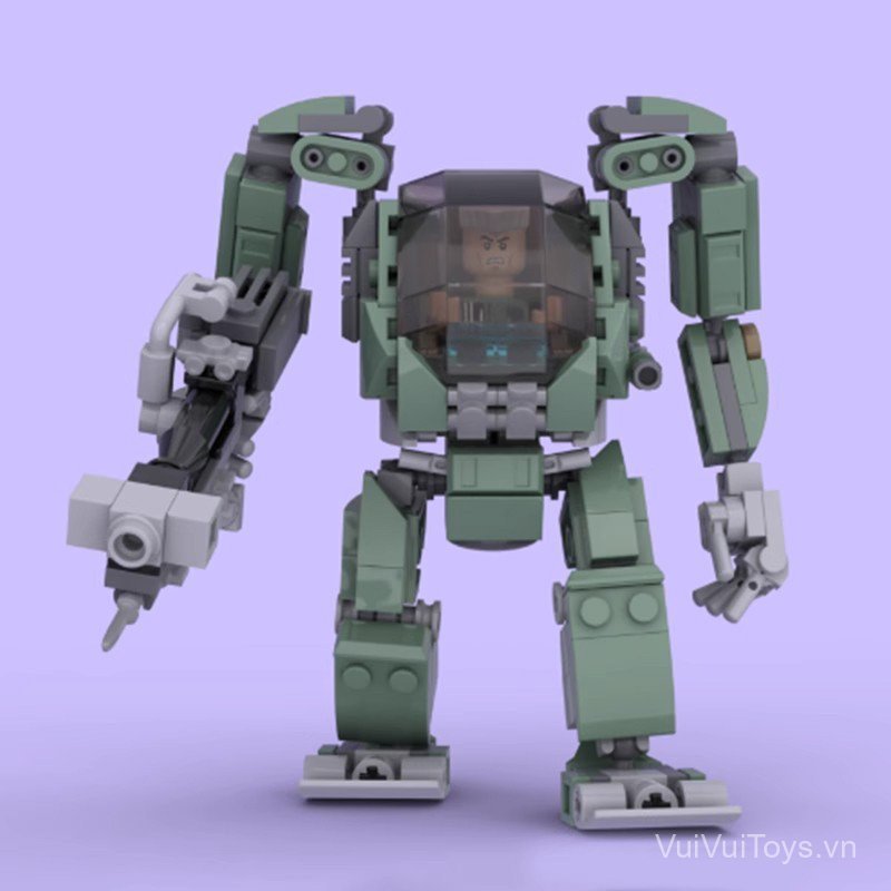 MOC-137288 Gray mechanical robot assembly toy blocks Mechanical model DIY Puzzle Blocks