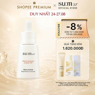 [SU:M37 OFFICIAL] Tinh chất chống oxy hóa làm sáng da Su:m37 Micro-Active Brightening Ampoule 15ml