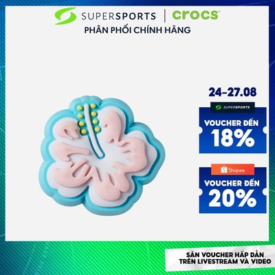 Phụ Kiện Charm Crocs Blue Hibiscus - 10011694