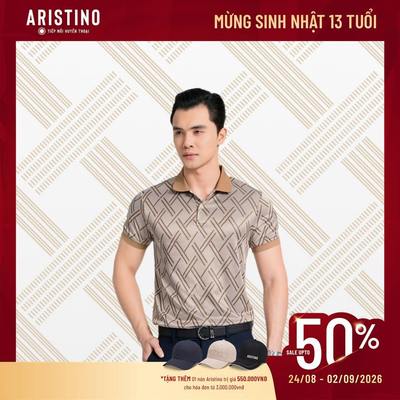 BST Đan Lát Áo Polo Nam Aristino Regular Fit Dáng vừa Giữ phom ít nhăn co giãn APS103AS3