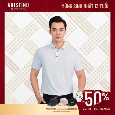 Áo Polo Thể Thao Nam Anti UV Aristino Golf tay ngắn APSG49AZ