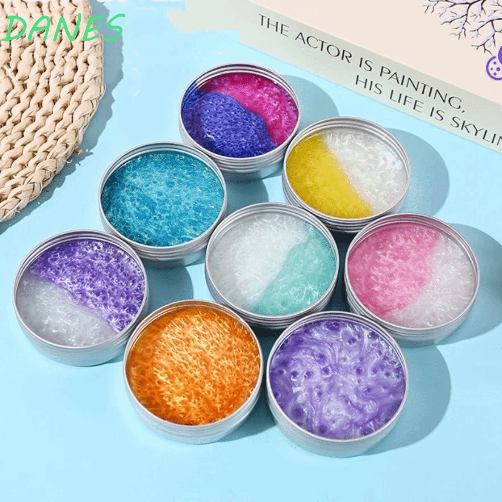 FRBFRB Đồ chơi đất sét lỏng không mới, Slime lỏng đầy màu sắc trong suốt, Squishy Co Giãn Trong suốt