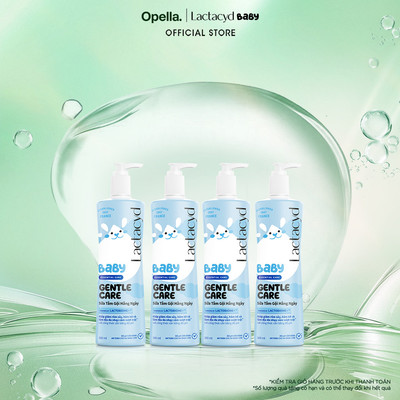 Bộ 4 Sữa Tắm Gội Trẻ Em Lactacyd Baby Gentle Care Bảo Vệ Dịu Nhẹ Cho Làn Da Nhạy Cảm 500ml