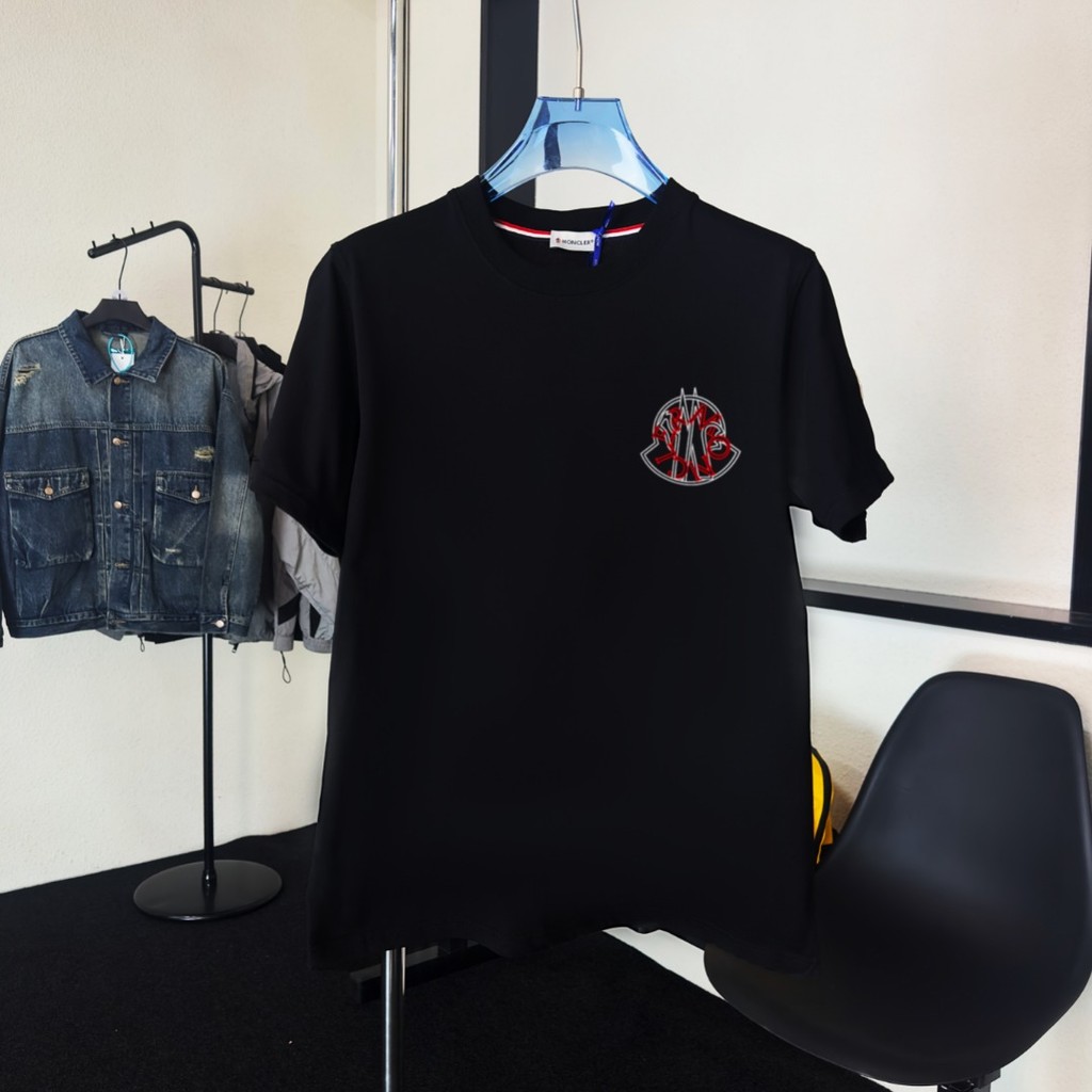 Moncler / Moncler 2026 Áo thun ngắn tay Xuân Hè, thiết kế nguyên bản, thoáng khí, nhẹ nhàng, phong c