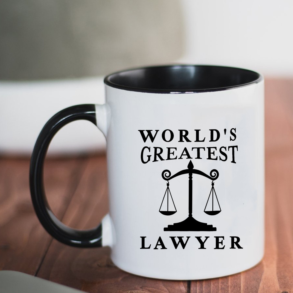 WORLD 'S GREATEST LAWYER LAWYER Quà tặng Cốc gốm sứ dung tích lớn Cốc uống nước chắc chắn