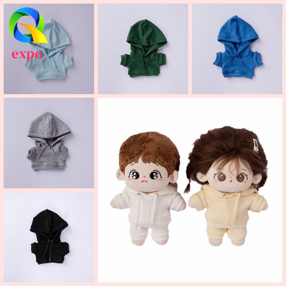 EXPO LIMIT Áo hoodie thủ công cho búp bê 10cm, phụ kiện quần áo Quần áo Mini Quần áo búp bê thời tra