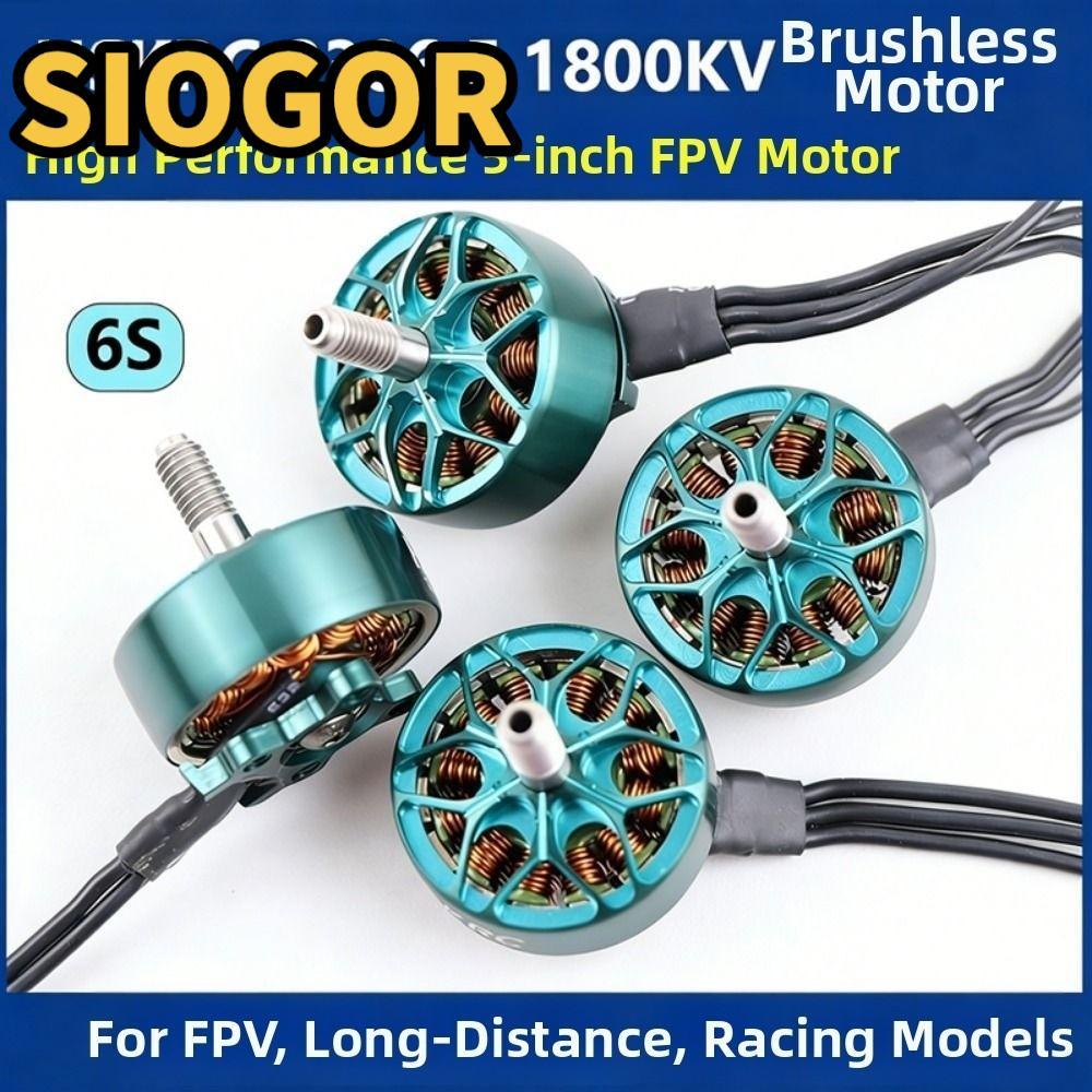 SIOGOR Flying Racing Motor, 2306.5 1800KV Màu Xanh Crossover Máy Không Chổi Than MotorRacing Drone P