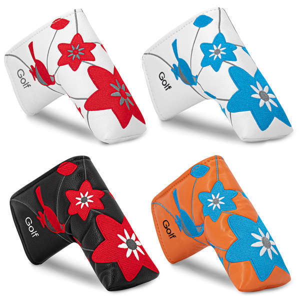 Pu Putter Cover Head Cover Star Bird Golf Putter Cap Cover Thêu Club Head Cover Unisex pu Club Cover
