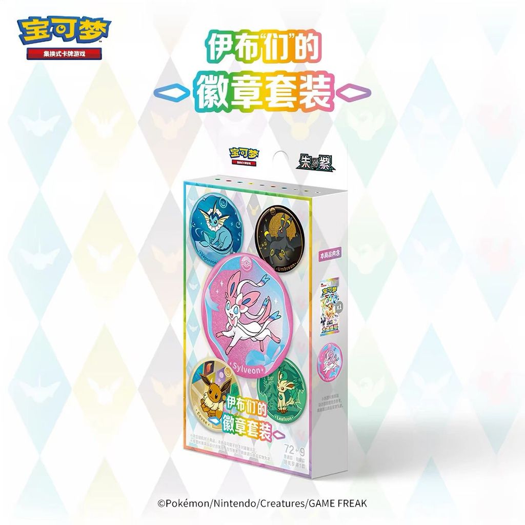 + Bộ thẻ huy hiệu Taijing Shengju Eevee