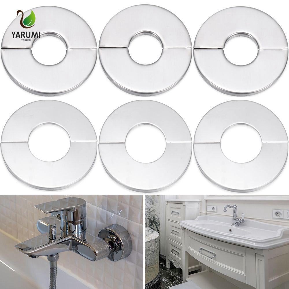 Vòi ALISON Vỏ trang trí Ống nước chia tròn Phụ kiện vòi hoa sen tự dính Chrome