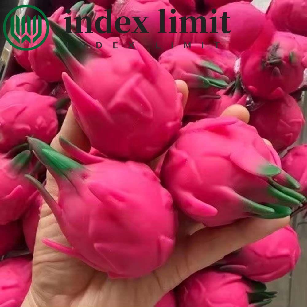 INDEX LIMIT Dragon Fruit Squishy, Hand Relax Shapeable Crunchy Bóp, Boys Girls Handmade Non-bounce P