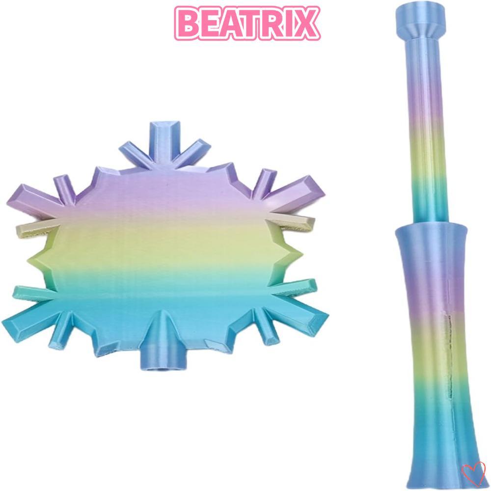 BEATRIX‌ Cây đũa phép có thể thu vào, Cây đũa phép chuyển màu nhiều màu, Khe cắm thẻ ẩn sáng tạo Họa