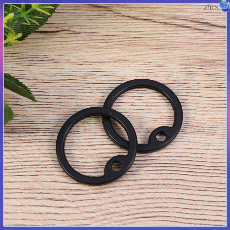 2 Chiếc Silicone Dogtag Giảm Thanh Cao Su Đen Cho Chó zhihuicx