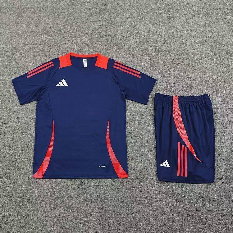 New Short-Sleeved Suit Sports Manchester United Suit Printed Sports Training Wear New Sports Clothin