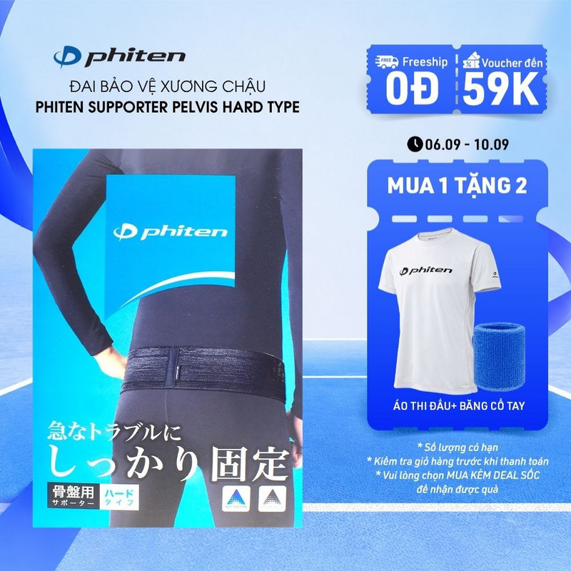 Đai Bảo Vệ Xương Chậu Loại Cứng Phiten Supporter Pelvis Hard Type