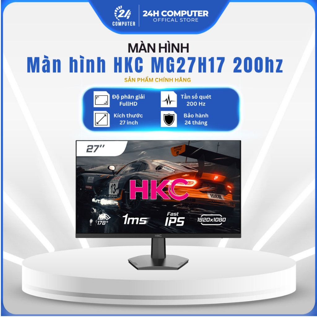 [FULL VAT] Màn hình HKC MG27H17 27 inch (Full HD/ Fast IPS/ 200Hz/ 1 ms) NEW | CHÍNH HÃNG | Bảo hành