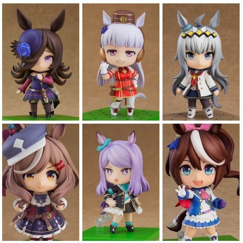 Uma Musume Đẹp Derby Nhân Vật Hành Động Mambo Nendoroid Tàu Vàng Oguri Cap Tokai Teio Nhân Vật Hành 