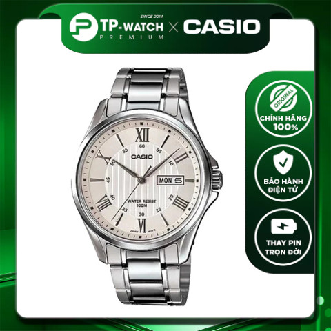 Đồng hồ nam dây thép Casio MTP-1384D-7AVDF Size 41mm - Chống nước 100m | Casio nam MTP-1384D-7A