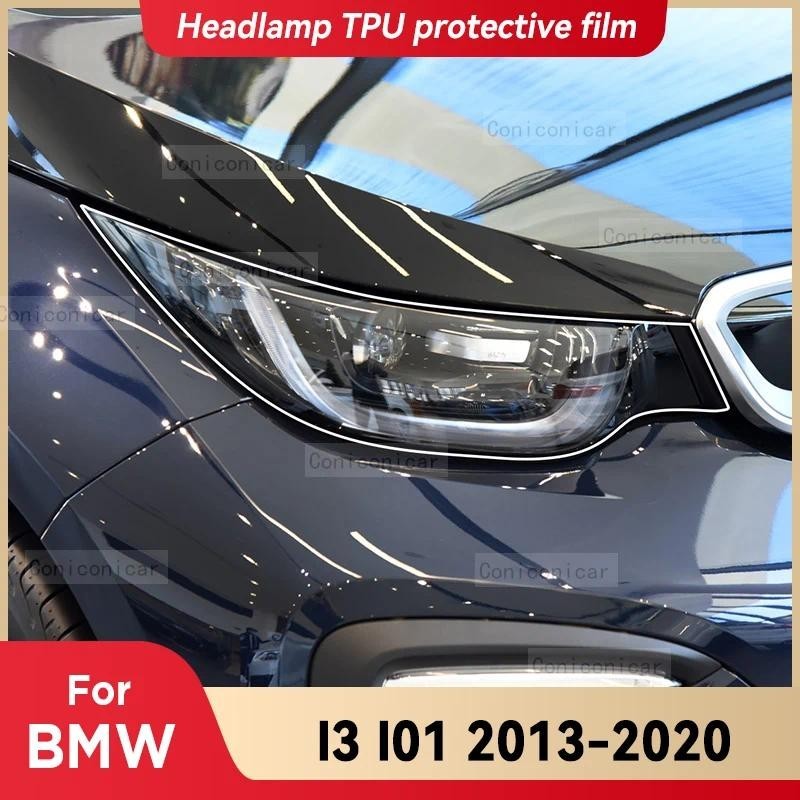 Dành Cho Xe BMW I3 I01 2013-2020 Đèn Pha Ô Tô Trong Suốt TPU Bảo Vệ Phim Đèn Trước Tint Đổi Màu Stic