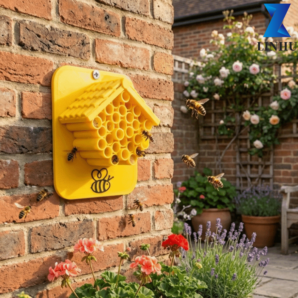 LINHU Garden Bee House, Thân thiện với môi trường Thu hút phấn Bee Hotel, Trang trí bằng ống Safe Ha
