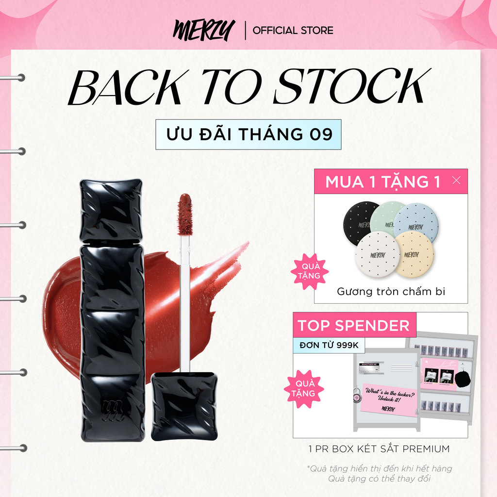 [V6 PUFFER] Son Kem Lì Merzy Puffer Velvet Tint 3.7g