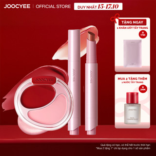 Combo Son bóng Căng mọng Lâu trôi Glossy Rouge JOOCYEE 2.0 & Kem má hồng 2 ô đa năng Cream Blush Duo Blush