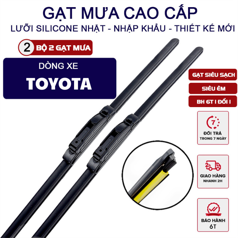 Cặp Gạt mưa ô tô TOYOTA Vios Innova Altis Hiace Camry Rush Corolla Veloz ...  | Lưỡi gạt silicone NH