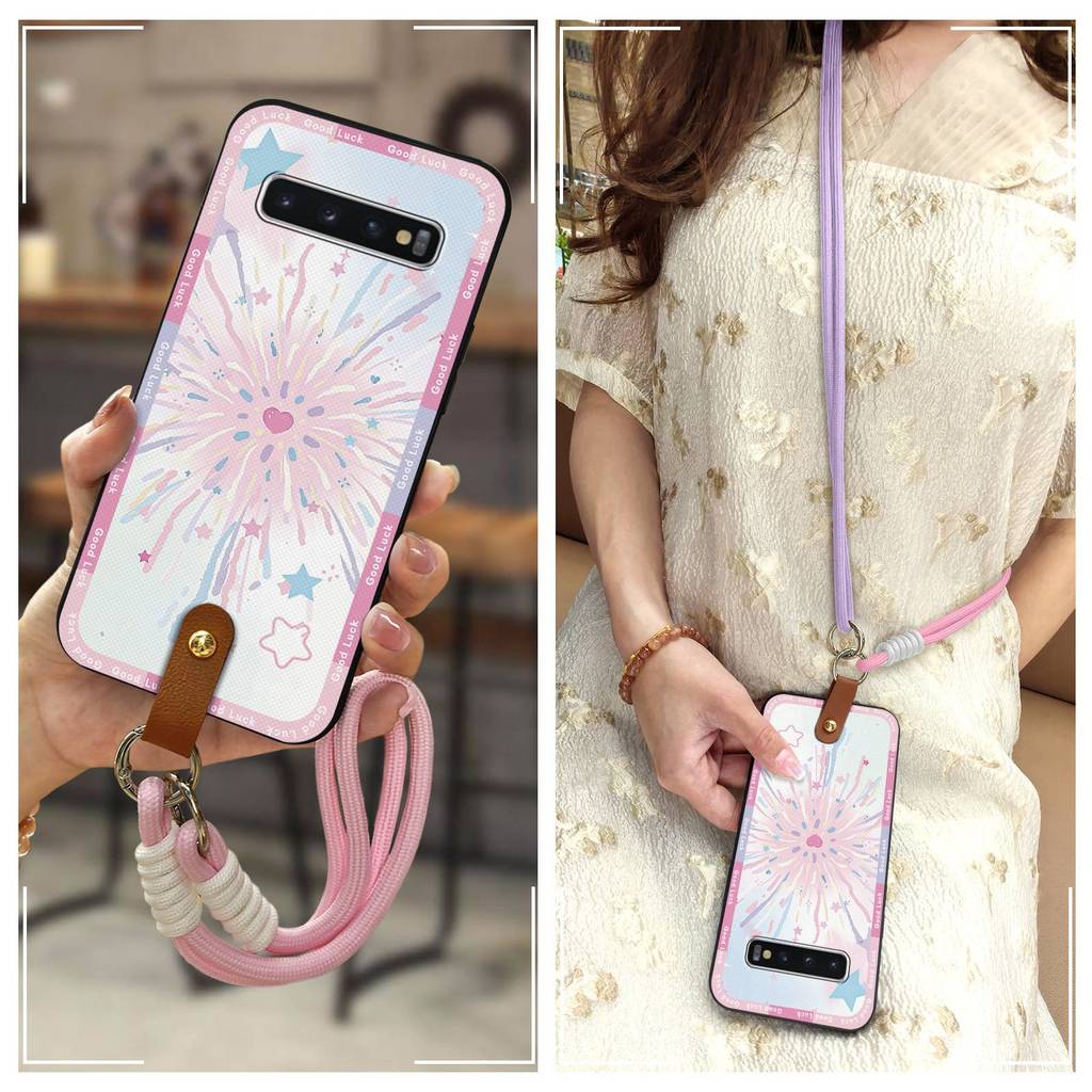 Ốp Lưng Bảo Vệ Ốp lưng Samsung Galaxy S10 / SM-G973N TPU Silicone Chống Bụi Đeo Ngang Graffiti Bền B