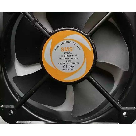 [Tản nhiệt] Quạt làm mát SMS SF-20060MBL-2 220V 0.45A Quạt chịu nhiệt độ cao