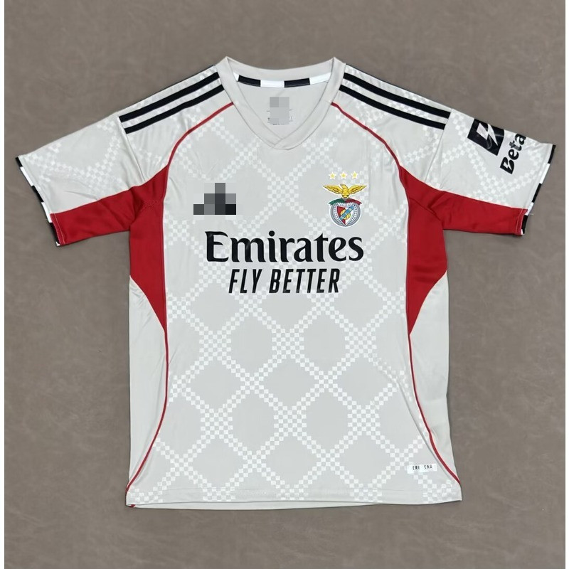 Áo bóng đá sân khách Benfica phiên bản 2025/2026, Size S đến 4XL