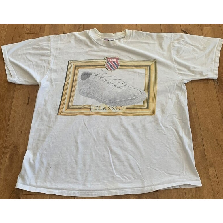 Giày Tennis Cổ Điển K-Swiss Thập Niên 90, 100% Cotton