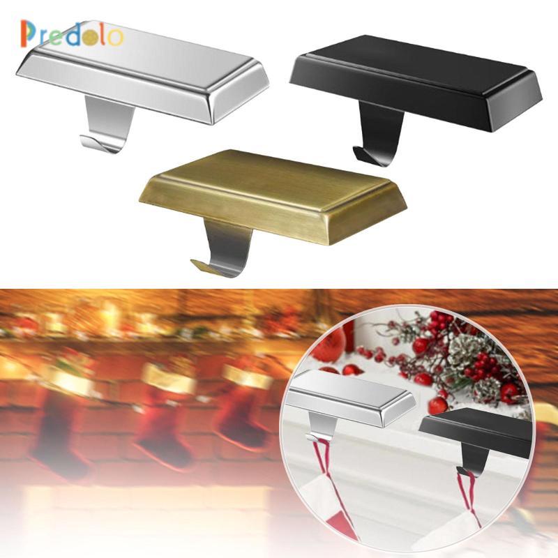 Giáng Sinh Stocking Holders Stocking Bases Mantel Stocking Holder Móc treo kim loại cho cầu thang Bà