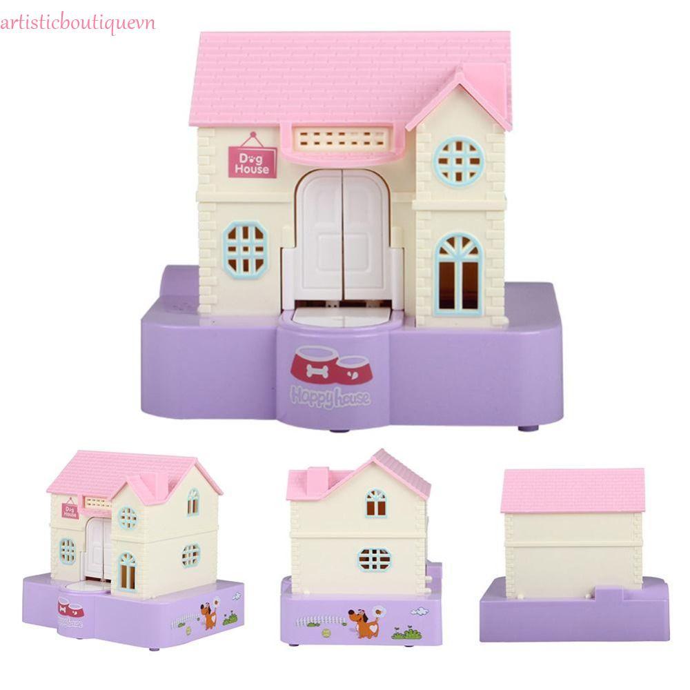 ARTI Doghouse Hộp Tiết Kiệm, Tự Động Nuốt Ánh Sáng Hiệu Ứng Âm Nhạc Điện Tử Heo Đất, Anime Nhựa Nhân