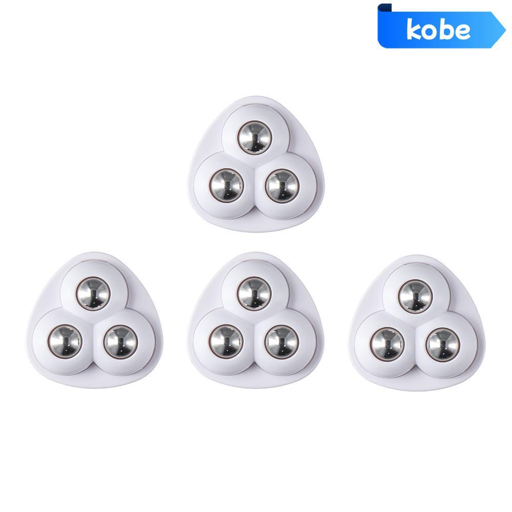 KOBE 4 / 16 Cái Dính Xoay Ròng Rọc Thùng Đáy Dán Thùng Trắng Đa Năng Tự Dính Bánh Xe