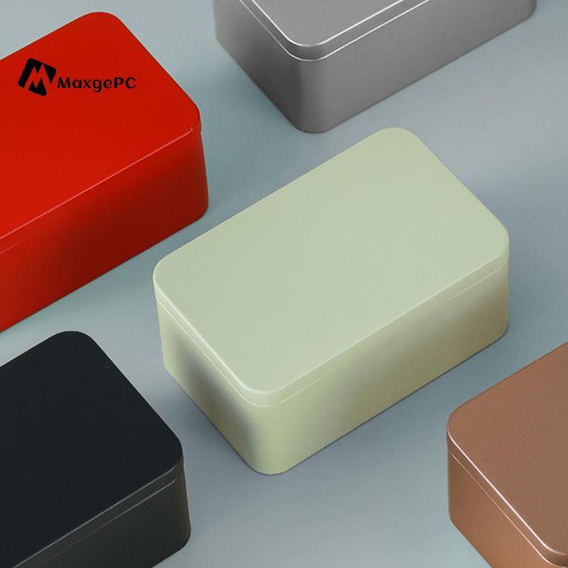 [Max-t] Lon trà Paaging Lon vuông chung Dahongpao Trà xanh Loose Tea Paaging Box Tinplate Lon rỗng m