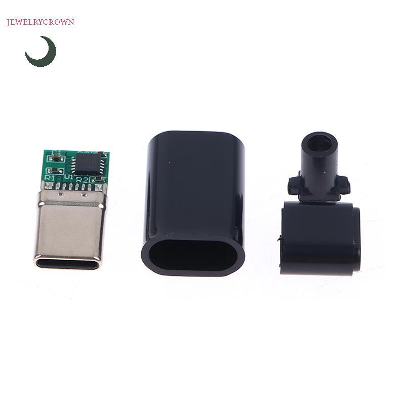 5A PD / QC Decoy Board Sạc nhanh 5V 9V 12V 15V 20V Mô-đun PD 2 3.0 DC Kích hoạt Cáp USB Type-C Nam C