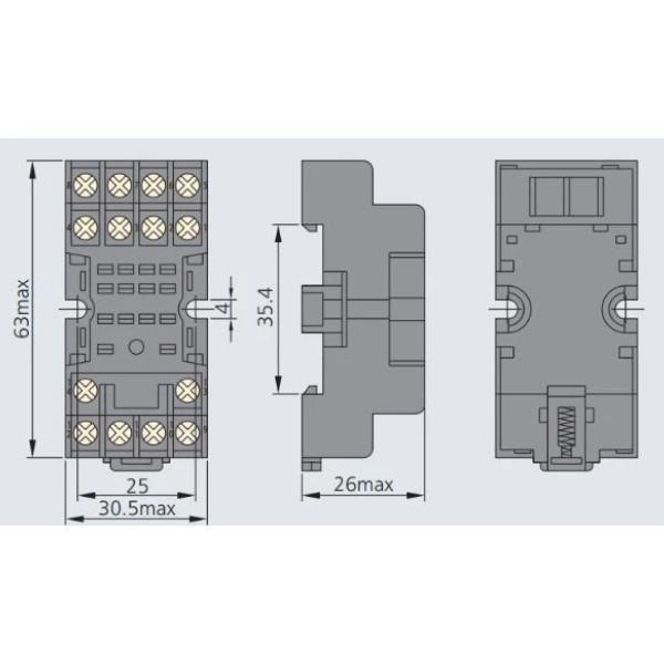 CHNT CZF CZT CZY08A 14A11A RS-NXJ-2Z / 4Z Đáy rơle nhỏ giữa CZY14B