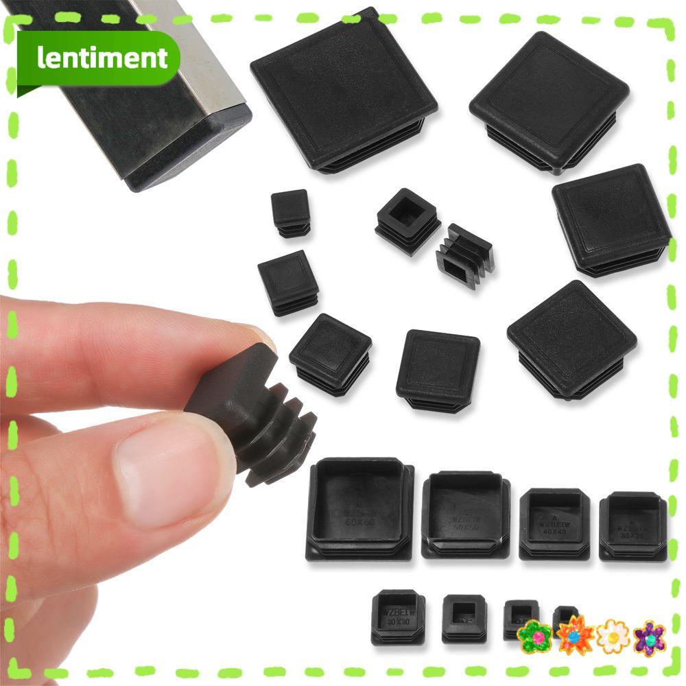 LENTIMENT 10 Cái / bộ Trống Cuối Mũ Ghế Chân Mũ Nhựa Vuông Mũ Bảo Vệ