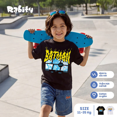 [BST Mới DC Hero - Batman] Áo thun ngắn tay bé trai Rabity 100.018