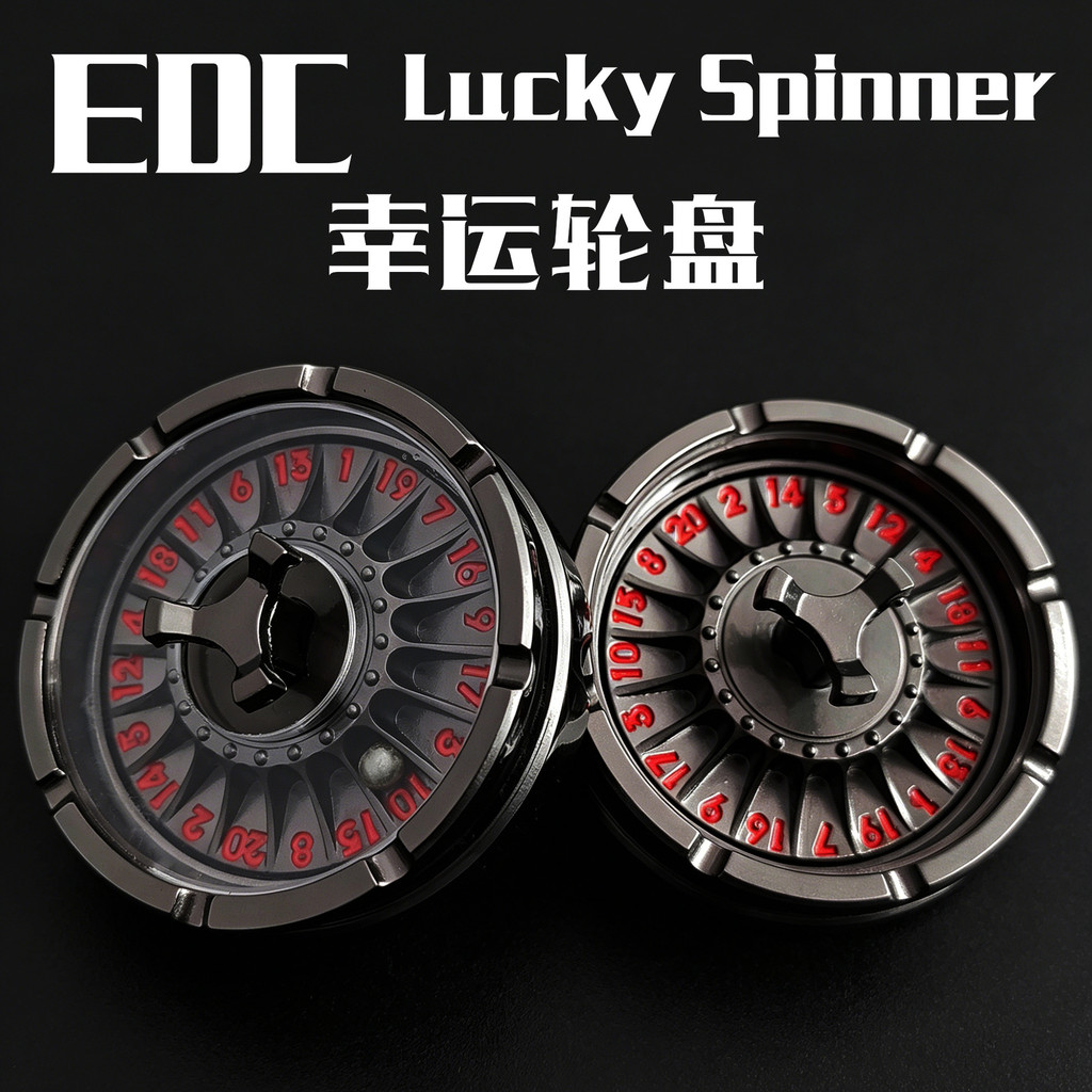 Kim Loại Xoay D20 Lucky Roulette EDC Đồ Chơi Giải Nén Fidget Spinner Để Bàn Quyết Định Roulette Liên