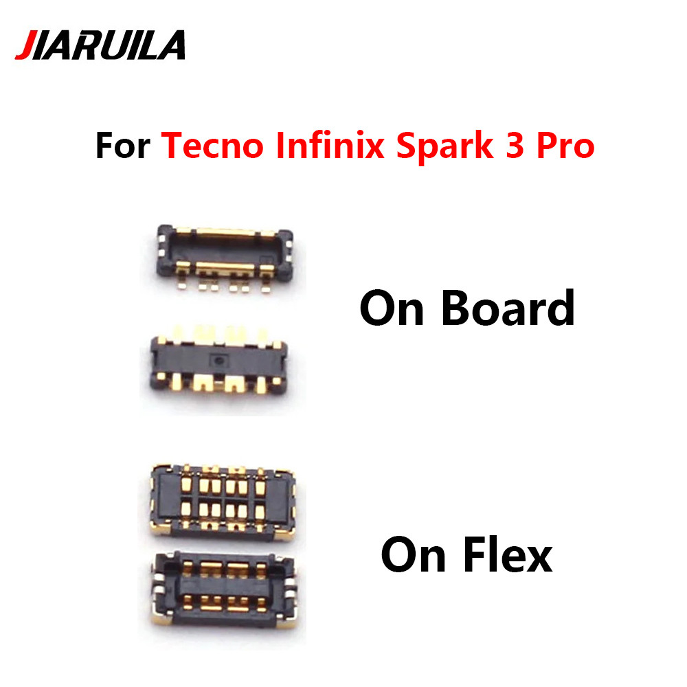 1-5 Chiếc Pin FPC Cắm Đầu Nối Cáp Mềm Cho Tecno Infinix Spark 3 Pro KB8 4 KC8 KC2 KC2j KB7 7P KF7j W
