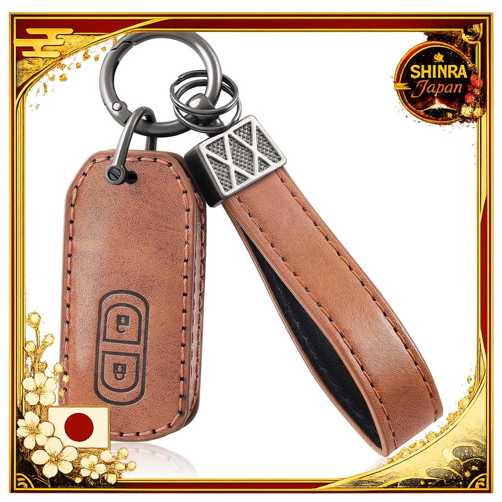 《Direct From Japan》  OFFCURVE Key Case for Honda NBOX Genuine Leather Material N-BOX N-ONE N-WGN N-V
