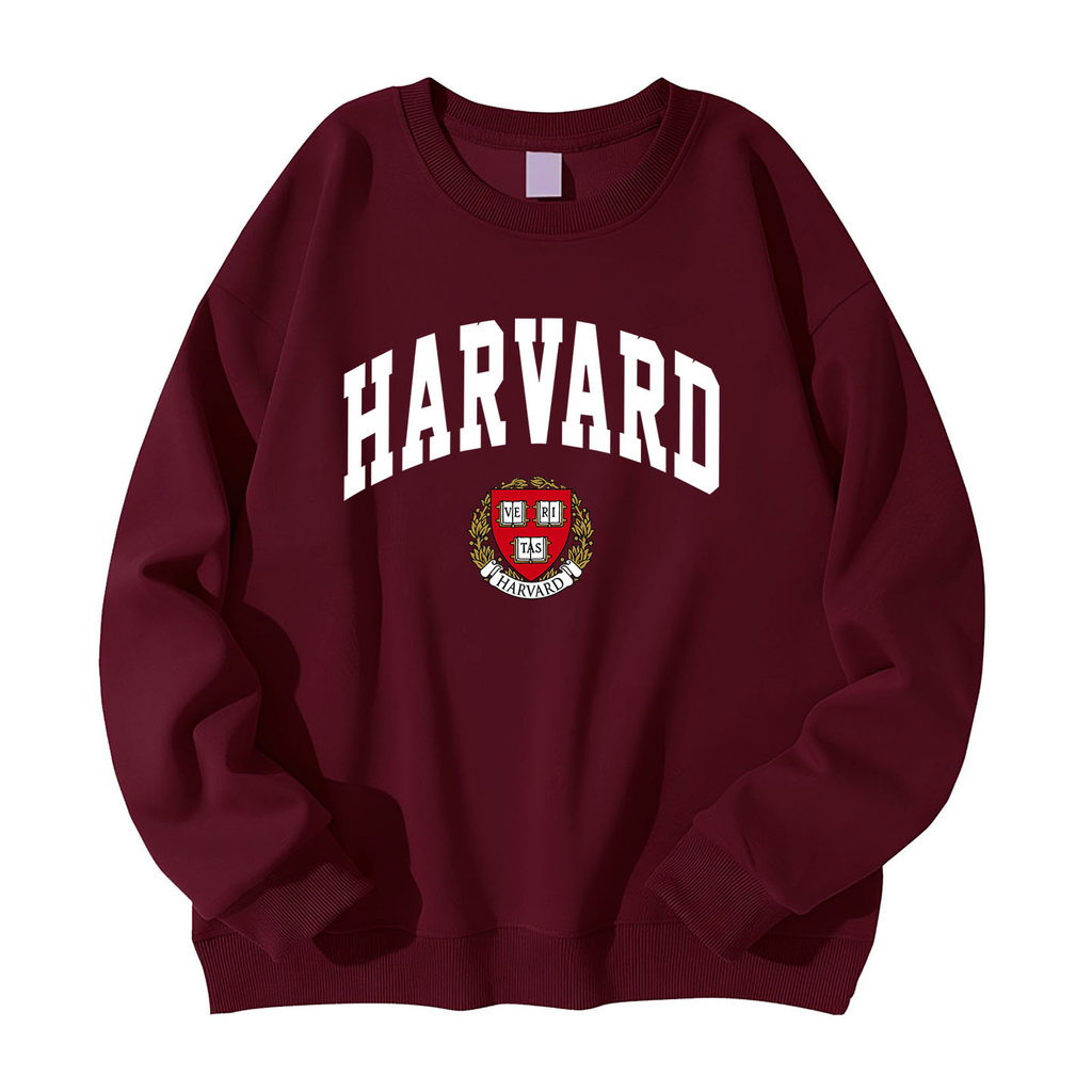 Hoa Kỳ Tình Yêu Ở Đại Học Harvard Huy Hiệu Trường Học Đồng Phục Nổi Tiếng Harvard Áo Dài Tay