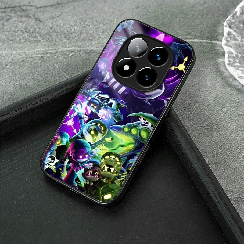 Murder Drone 02 Ốp Điện Thoại Kính Cho Xiaomi Redmi Note 11 12 13 14 15 Poco X5 X6 X7 X8 Pro 14T 15T